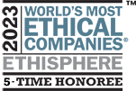 2023 World's Most Ethical Companies Ethisphere 5-Time Honoree